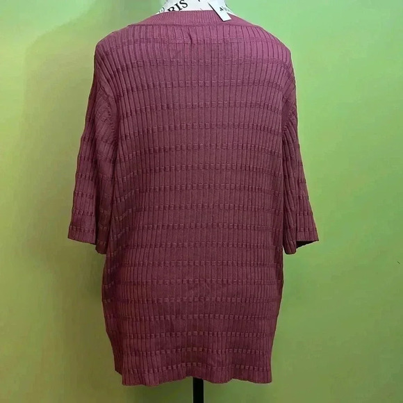 🆕 APT. 9 Burgundy, Sweater Shirt~Size 2X - Picture 4 of 6